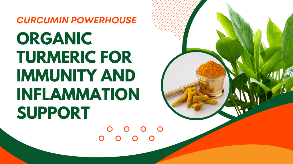 Curcumin Powerhouse: Organic Turmeric for Immunity and Inflammation Support